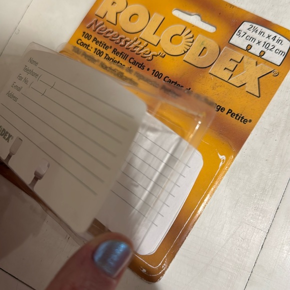 Vintage Rolodex Refill Cards in Package - Picture 4 of 4